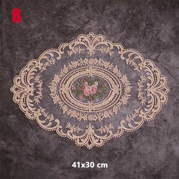 Frendorf | 5-Pack: 3 Styles Vintage Spitzenstickerei Platzset