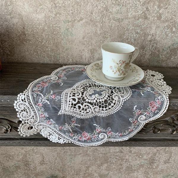 Frendorf | 5-Pack: 3 Styles Vintage Spitzenstickerei Platzset