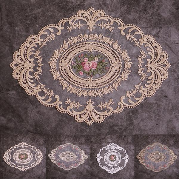 Frendorf | 5-Pack: 3 Styles Vintage Spitzenstickerei Platzset