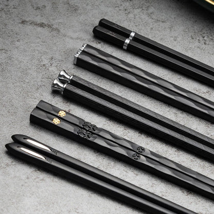 DineLux – Luxuriöses Essstäbchen-Set mit Raffinierten Designs (5 Paar)