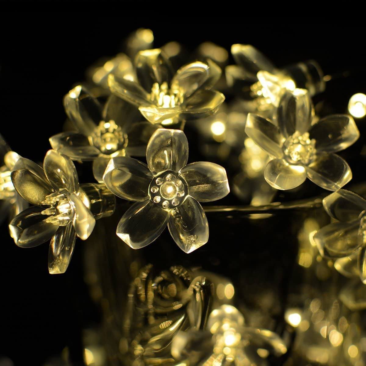 Frendorf | 50 LED Feenblumen Solar Lichterkette