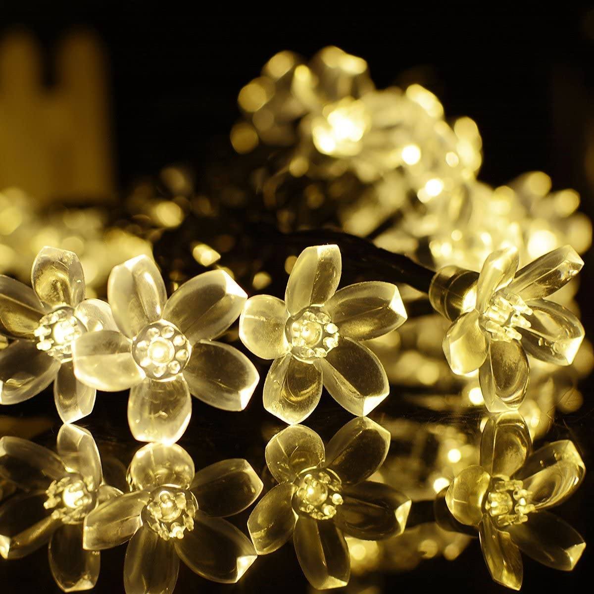 Frendorf | 50 LED Feenblumen Solar Lichterkette