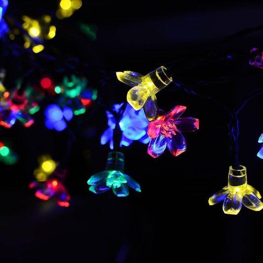 Frendorf | 50 LED Feenblumen Solar Lichterkette