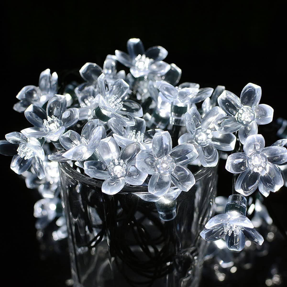 Frendorf | 50 LED Feenblumen Solar Lichterkette