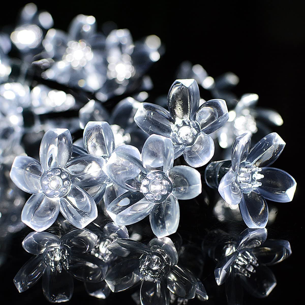 Frendorf | 50 LED Feenblumen Solar Lichterkette