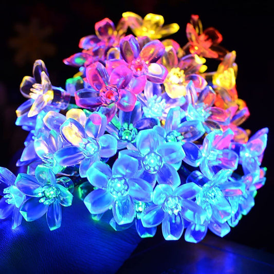 Frendorf | 50 LED Feenblumen Solar Lichterkette