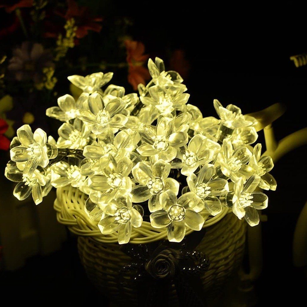 Frendorf | 50 LED Feenblumen Solar Lichterkette