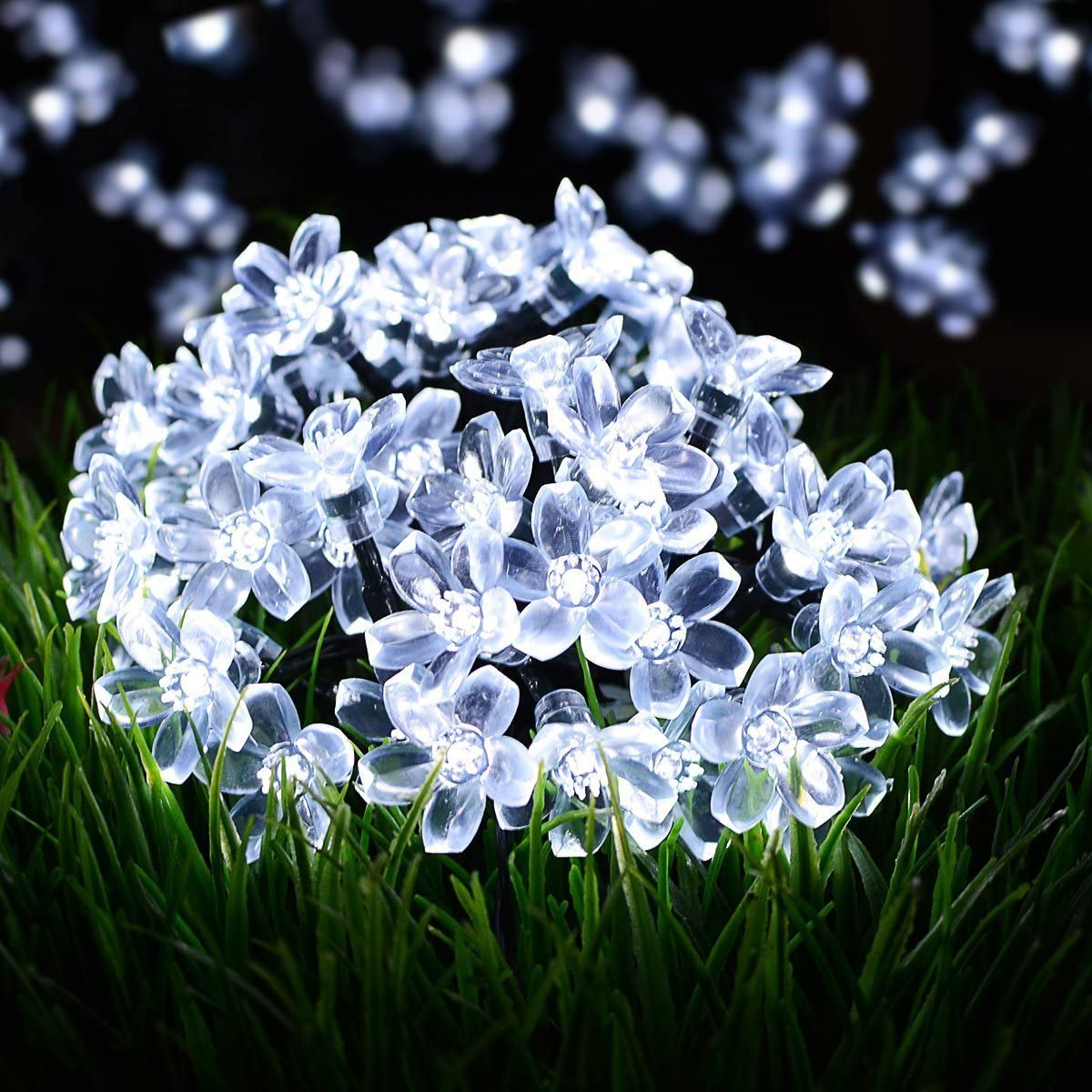 Frendorf | 50 LED Feenblumen Solar Lichterkette