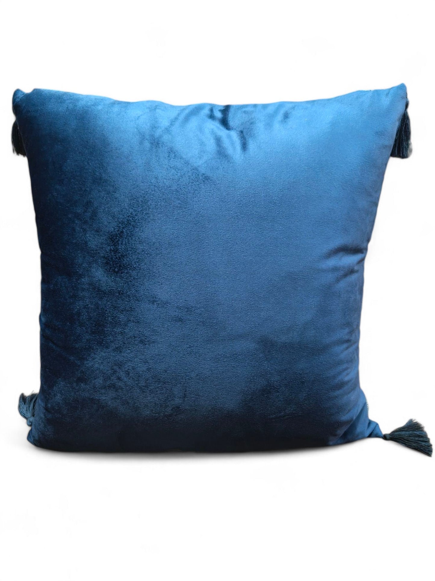 Frendorf | Zerknittertes Samt Kissen 45x45cm - Luxuriöses Dekoratives Kissen für Lebhafte Wohnakzente