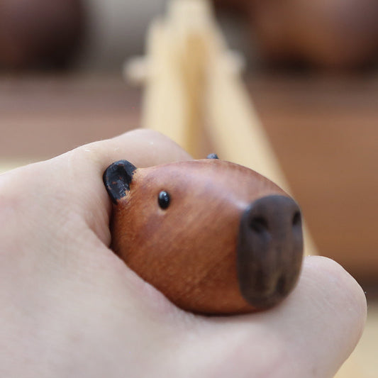 Capybara handgefertigte Holzornament