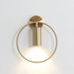 Frendorf | 11"/15" H Metall Gold Wandmontage Beleuchtung Rund 1 Glühbirne Vintage Flush Wand Sconces in Warm/Weiß/Naturlicht