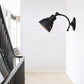 Frendorf | 1 Glühbirne Kuppel Schirm Wandleuchte Industriel Schwarz/Rost Metall Wandmontierte Lampe für Esszimmer