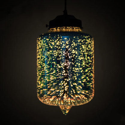 Frendorf | CelestaFlare Kreative 3D-Feuerwerk-Pendelleuchte | Glasdesign | Modernes Stimmungslicht | Dekorative Hängelampe für Zuhause