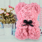 Frendorf | Valentinstag Geschenk Rose Bär Ewige Blume Rose Teddybär PE Schaum Bär 25cm Valentinstag