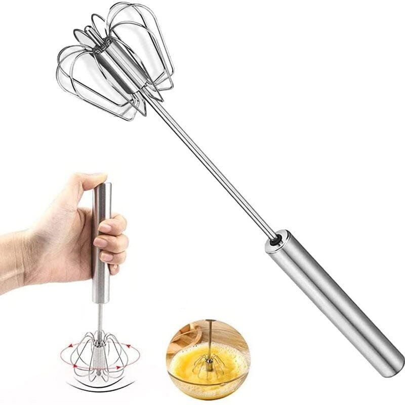 Frendorf | Halbautomatischer Schneebesen für die Küche aus Edelstahl, einfach zu bedienen