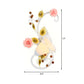 Frendorf | Land gebogen arm wandlamp 1 bulb metaal rozen wandverlichting in wit voor woonkamer, links/rechts