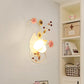 Frendorf | Land gebogen arm wandlamp 1 bulb metaal rozen wandverlichting in wit voor woonkamer, links/rechts