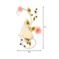 Frendorf | Land gebogen arm wandlamp 1 bulb metaal rozen wandverlichting in wit voor woonkamer, links/rechts