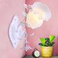 Frendorf | 1 Licht Florale Wandlampe Wandbeleuchtung Pastoral Weiß Metall Wandmontierte Beleuchtung für Wohnzimmer
