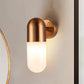 Frendorf | Kapsule Metalen Wandlamp Postmodern 1 Licht Zwart/Grijs/Wit Wandgemonteerde Lamp voor Slaapkamer