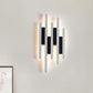 Moderne lineare wandmontierte Licht Acryl Weiß Nachttisch LED Wandleuchte in warm/weißem Licht, 12,5"/16,5"/20,5" H