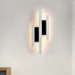 Moderne lineare wandmontierte Licht Acryl Weiß Nachttisch LED Wandleuchte in warm/weißem Licht, 12,5"/16,5"/20,5" H