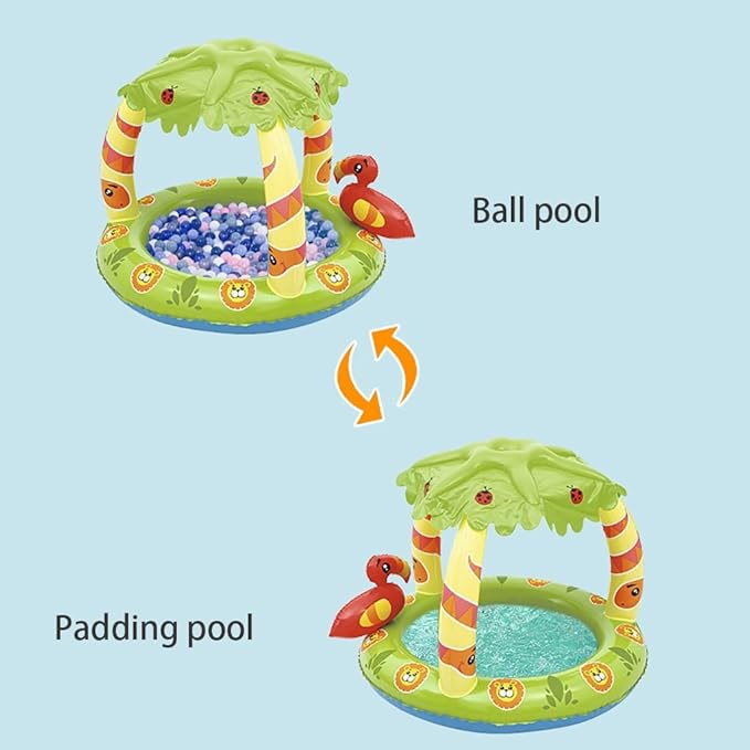 Frendorf | Aufblasbares Baby Planschbecken mit Sonnendach