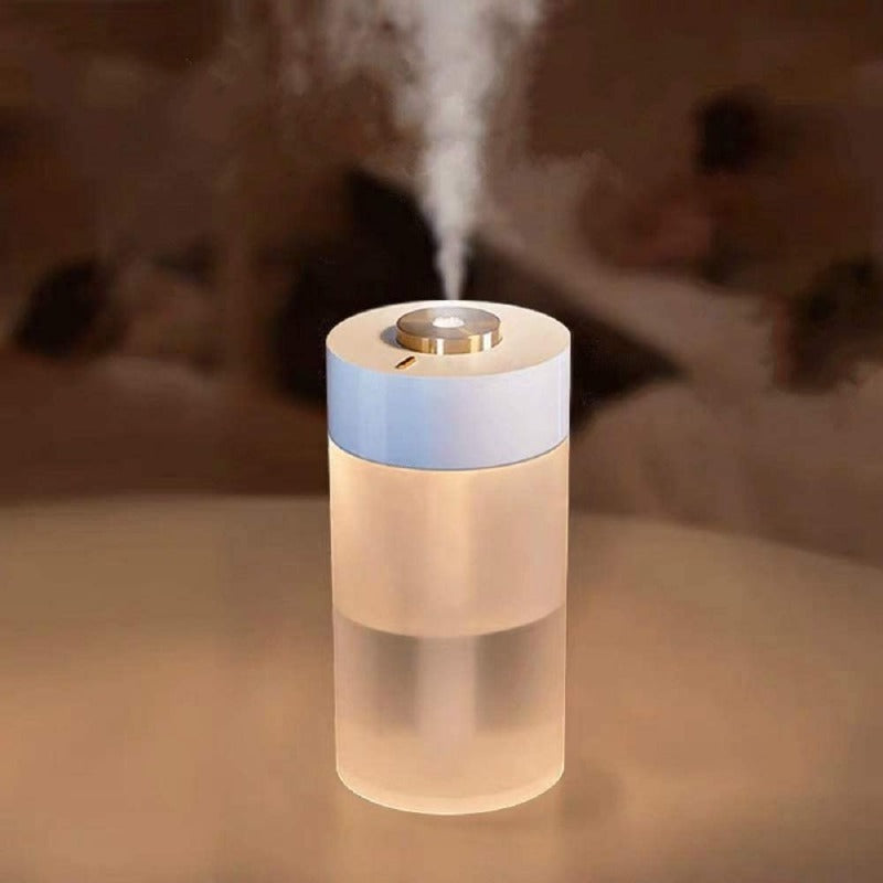 Frendorf | PearlMist Tragbarer Luftbefeuchter & Luftreiniger mit LED-Licht | 350 ml | Stilvolles Perlmutt-Design | Frische Luft für Zuhause & Büro