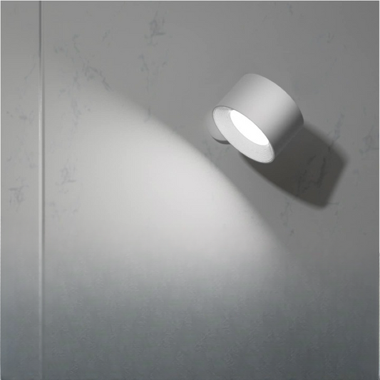 LED Wandleuchten, Wandmontierte Lampen mit wiederaufladbarem batteriebetriebenem 3 Farbtemperaturen & 3 Helligkeitsstufen 360° drehbare magnetische Kugel, kabellose Wandleuchten für Studium Lesen Nachttisch