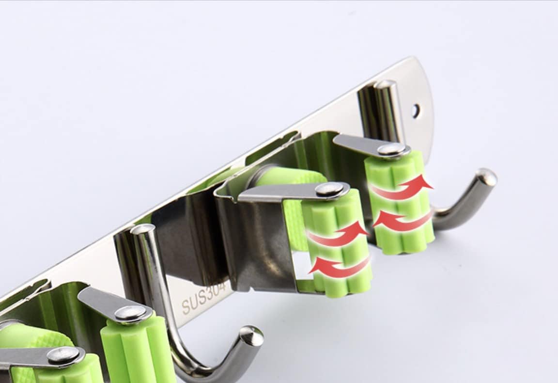 Frendorf | Besenhalter aus Edelstahl für die Wandmontage