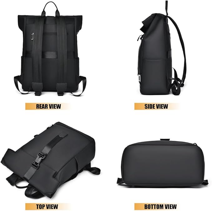 Frendorf | BergTrek Wasserdichte ergonomische Rucksack – Leichter Reisewanderrucksack mit USB-Ladeanschluss und großem Laptopfach