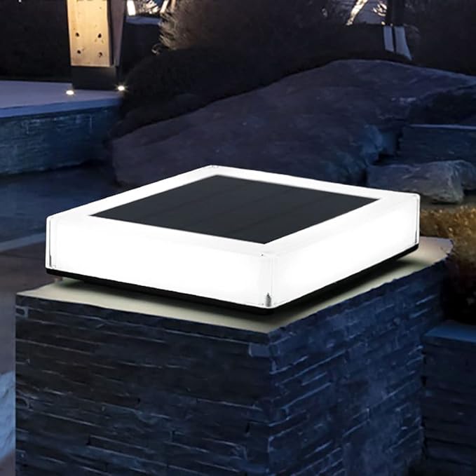 Frendorf | SolarNova Flache LED-Solarlampe | Energieeffizient | Außenbeleuchtung | Garten & Terrasse