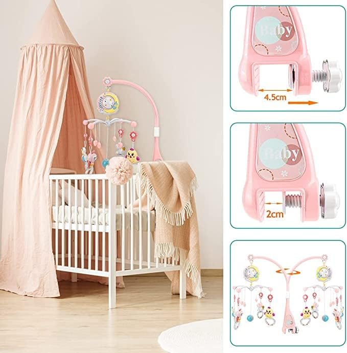 Frendorf | Baby-Mobile mit Musik und Lichtprojektion - Einschlafhilfe für Neugeborene