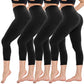 4er-Pack Hochtaillierte Kompressionsleggings