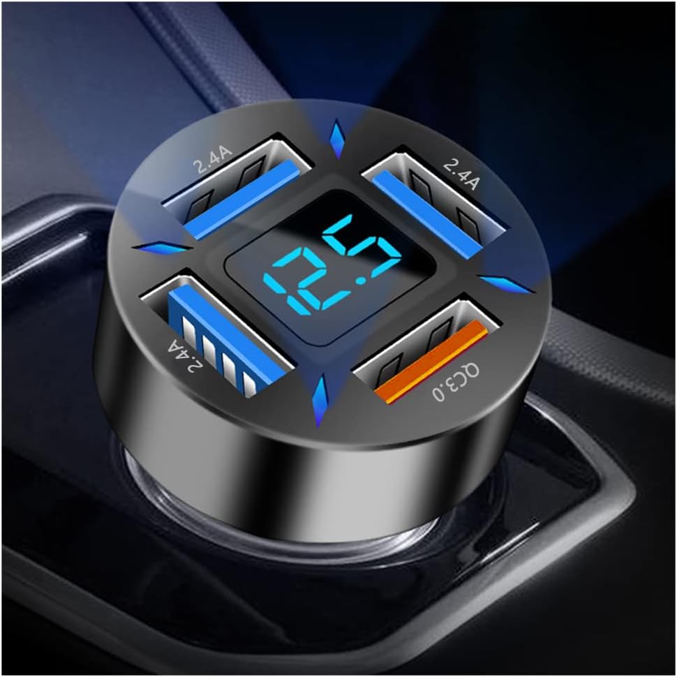 Frendorf | Autoladegerät 66W Superschnellladen mit USB PD & QC 3.0 – Universell für 12-24V Zigarettenanzünder