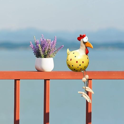 Lustige Hühner | Hochwertige Gartenstecker - der einzigartigste Blickfang des Jahres