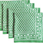 Frendorf | ATOSII 'Kohinoor' Heimwäsche 100% Baumwolle Stoffservietten - 20 X 20 Zoll (Weiß) Übergroße DINNER-SERVIETTEN - Set von 4 - Handgefertigt mit Goldsatinrand - Weiche Servietten perfekt zum Verschenken
