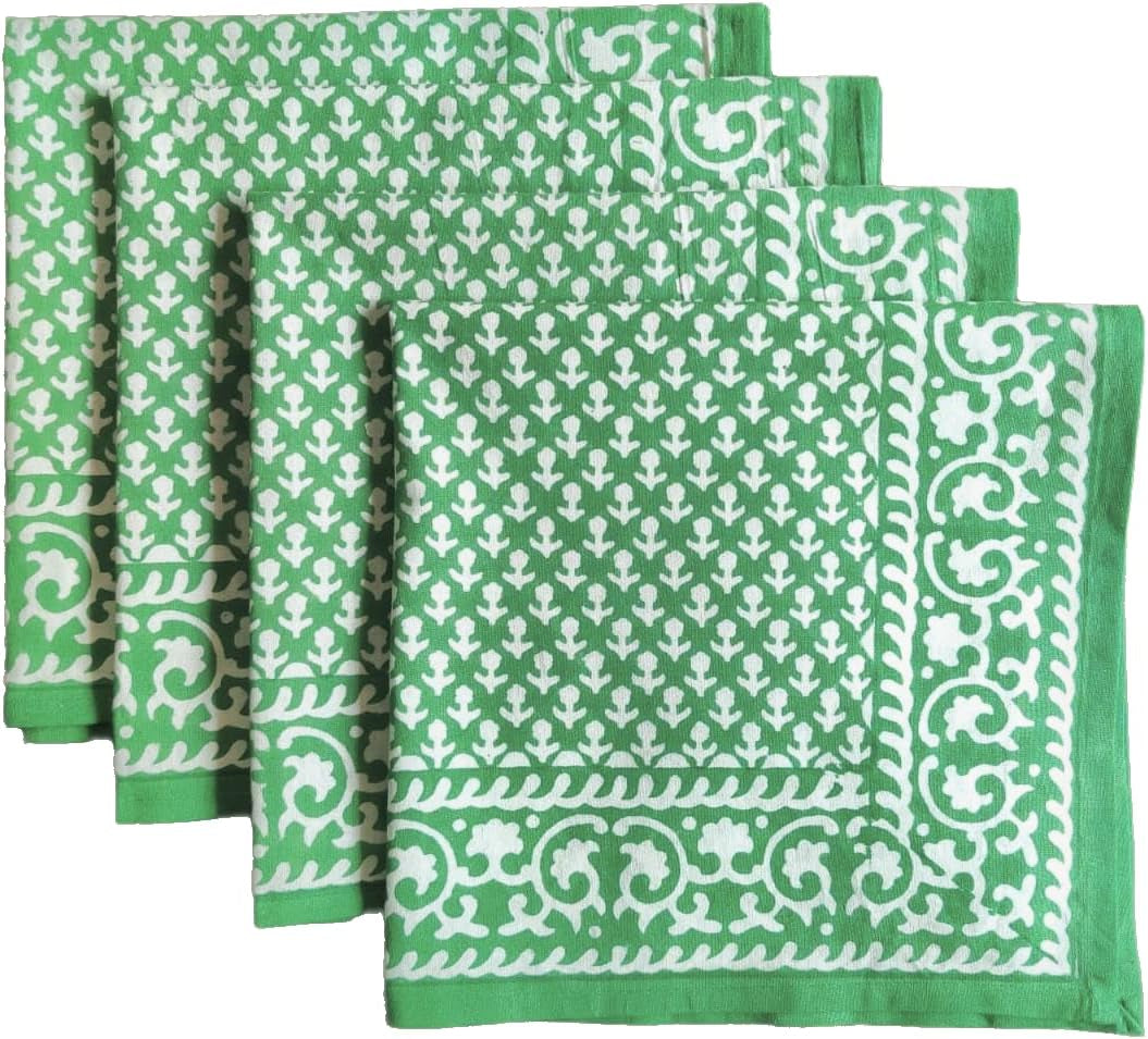 Frendorf | ATOSII 'Kohinoor' Heimwäsche 100% Baumwolle Stoffservietten - 20 X 20 Zoll (Weiß) Übergroße DINNER-SERVIETTEN - Set von 4 - Handgefertigt mit Goldsatinrand - Weiche Servietten perfekt zum Verschenken