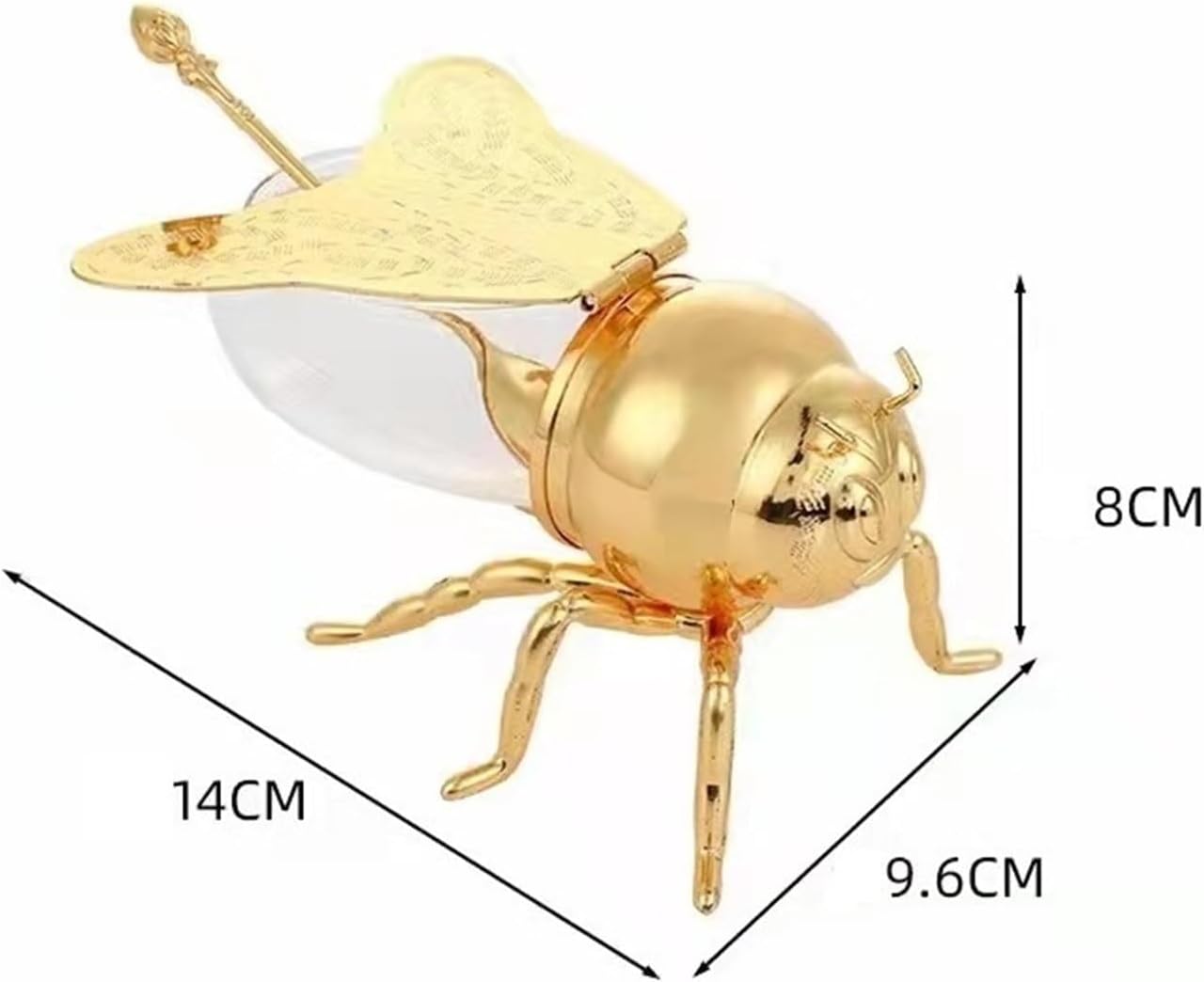 Frendorf | BeeKeeper - Kreativer Bienenhonigtopf mit Löffel für Esstischdekoration