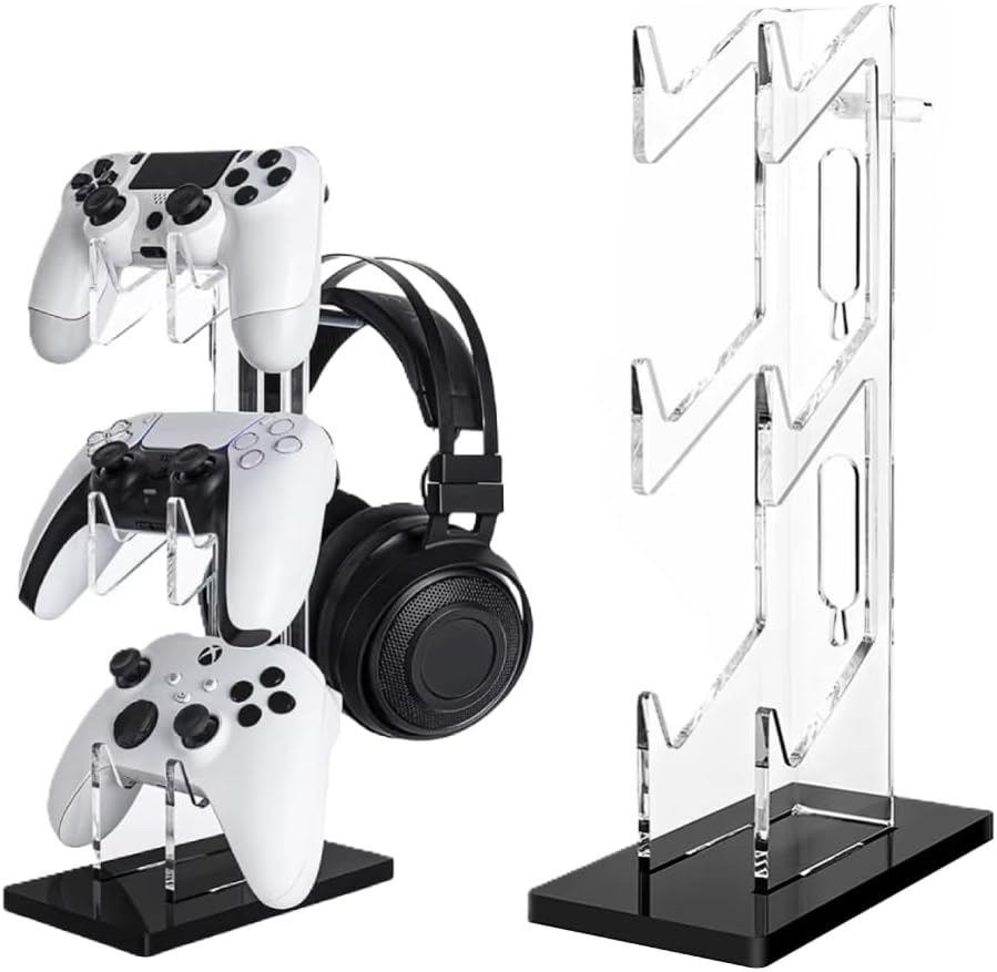Frendorf | 3-lagiger Gaming-Controller-Ständer und Kopfhörerständer