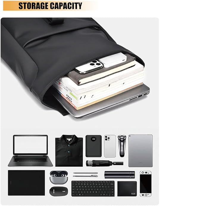 Frendorf | BergTrek Wasserdichte ergonomische Rucksack – Leichter Reisewanderrucksack mit USB-Ladeanschluss und großem Laptopfach