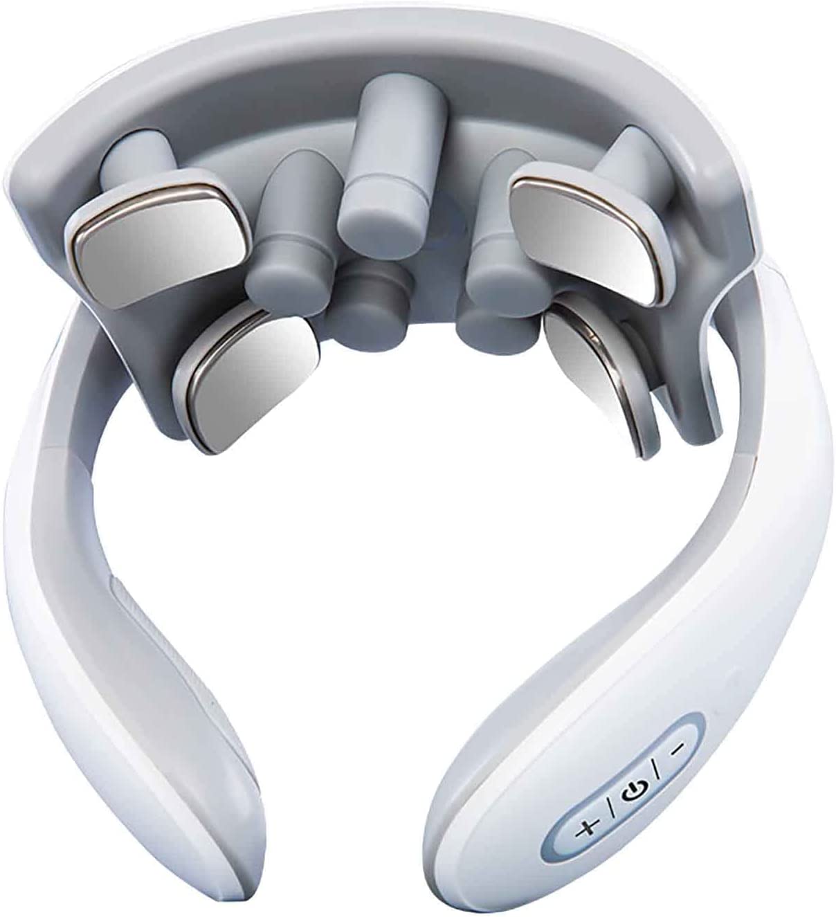 Frendorf | Nackenmassager mit Wärme, Schmerztherapie, intelligenter Nackenmassager, 4 Massageköpfe tragbarer Tiefengewebs-Triggerpunkt-Massager