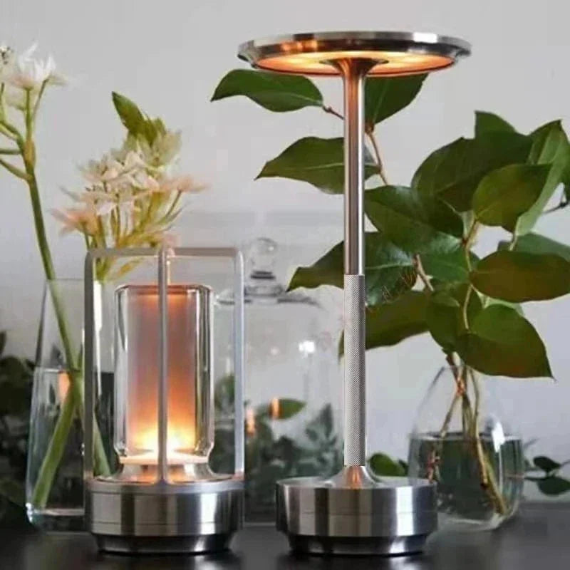 Frendorf | Luminor | USB Tischlampe | Gemütliche Beleuchtung | Kabelloses Laden