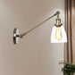 Frendorf | Schwarz/Bronze/Messing 1-licht Wandlampenarmatur Industrie-Stil Klarglas Kegelleuchte mit Arm, 8"/12" L