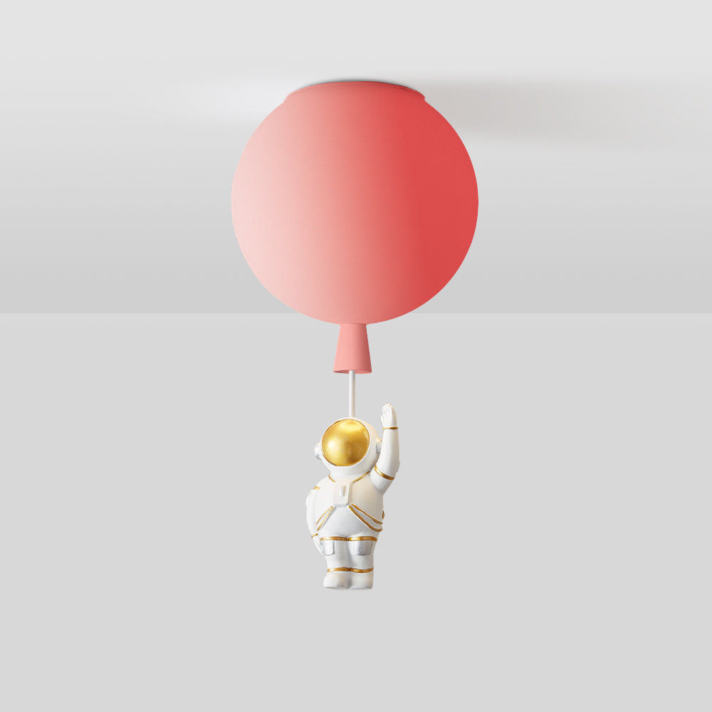 Frendorf | DreamScape | Moderne Mond/Astronauten LED Deckenlampe Acryl Grau/Weiß/Rosa/Rot/Grün/Gelb/Blau/Orange