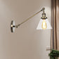 Frendorf | Industriële Conische Wandlamp 1 Lichtheldere Glasverlichting in Zwart/Bronze/Brass, 8"/12" L Arm