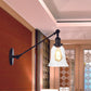 Frendorf | Schwarz/Bronze/Messing 1 Licht Wandbeleuchtungseinheit Vintage Klarglas Glocken Wandlampe mit Arm, 8"/12" Lang