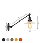 Frendorf | Klar gerilltes Glas Bronze/Messing/Kupfer Wand montierte Lampe Schale 1 Licht Vintage Beleuchtung Leuchte, 8"/12" L Arm
