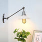 Frendorf | Industriële Conische Wandlamp 1 Licht Opal Glas Wandlamp in Zwart/Roodkoper/Messing met Arm, 8"/12" L