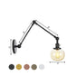 Frendorf | Globe Klar/Amber Glas Wandmontierter Beleuchtung Vintage 1 Licht Innen Sconces in Messing/Chrom/Schwarz mit Verstellbarem Arm, 8"+8"/8"+8"+8" L